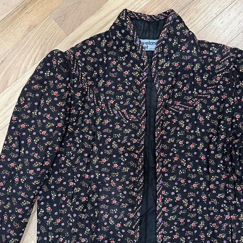 Vintage floral quilted jacket